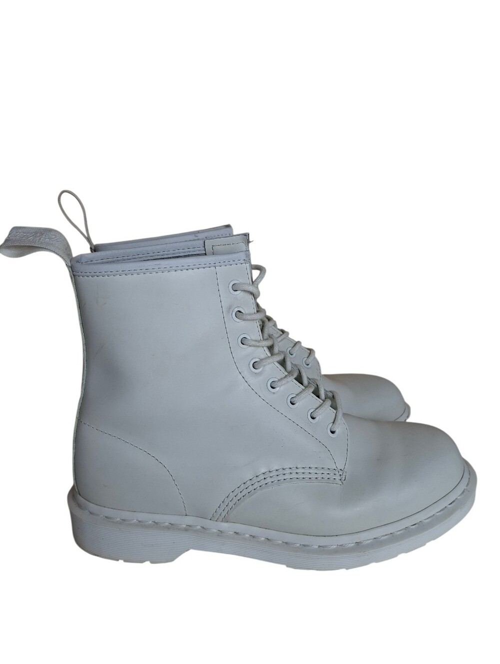 Dr Martens 1460 Mono UNISEX White Combat Boot Harley Quinn Cosplay Grunge